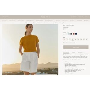 Poetry Relaxed Shorts - Heavy Linen